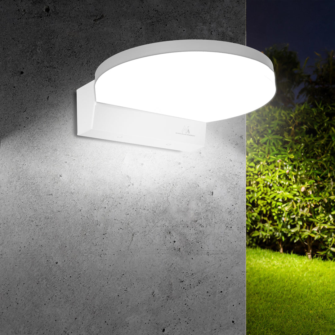 Lampada LED Maclean, bianca, 15W, IP65, 1300lm, bianco neutro (4000K) MCE346 W