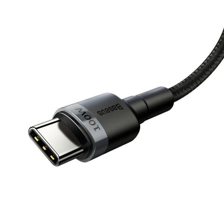 Cavo USB-C PD 2.0 200cm Baseus Cafule CATKLF-ALG1 Quick Charge 3.0 5A con supporto alla ricarica rapida 100W