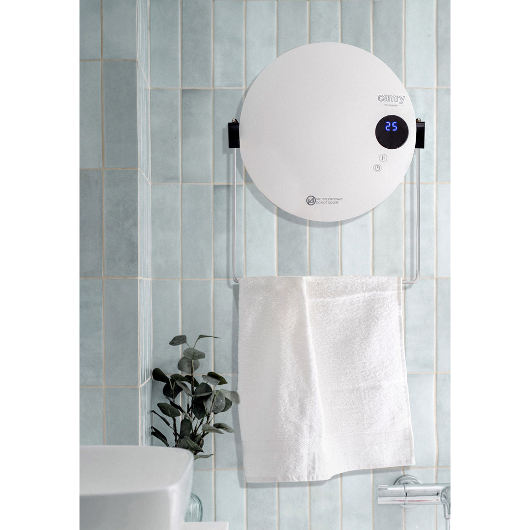 Riscaldatore da bagno Camry, potenza 2000W, 2 livelli di riscaldamento, display LCD, telecomando, CR 7747