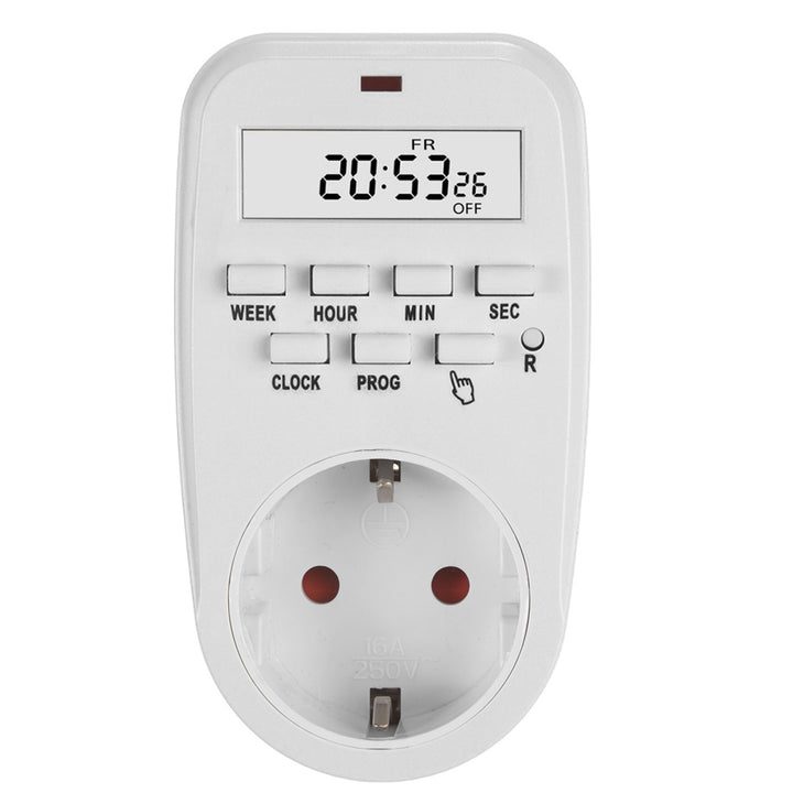 Interruttore orario digitale GreenBlue - timer, carico massimo 16A, IP20, GB362 F