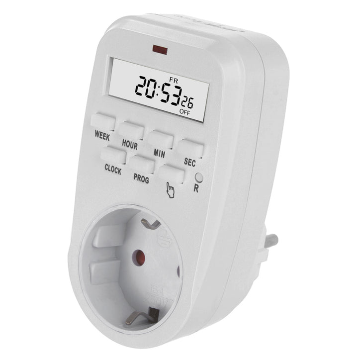 Interruttore orario digitale GreenBlue - timer, carico massimo 16A, IP20, GB362 F