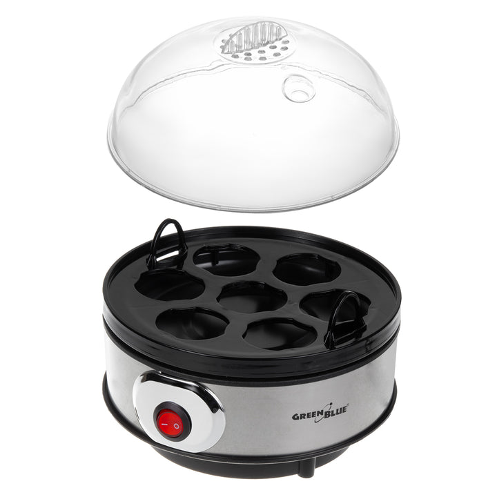 Cuociuova automatico GreenBlue, potenza 400W, fino a 7 uova, misurino, 220-240V~, 50 Hz, GB572