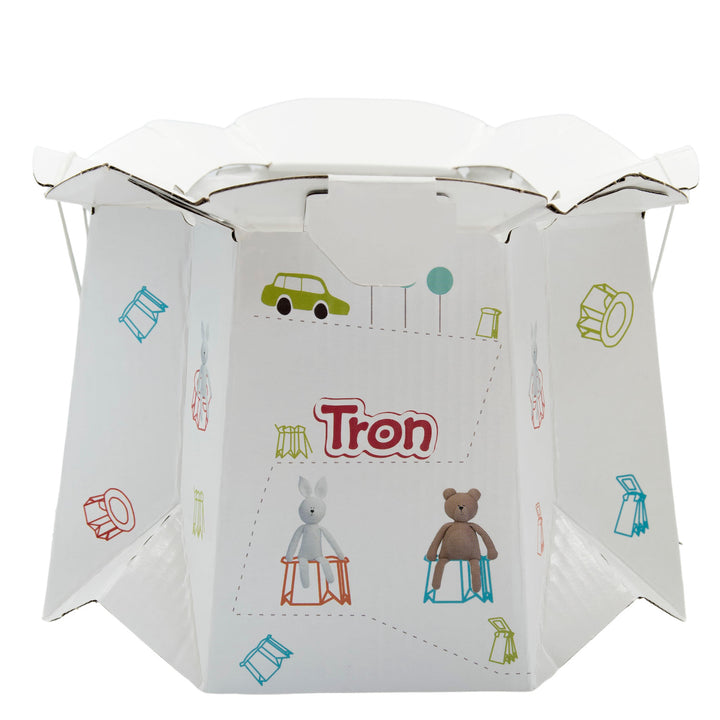 Lettino da viaggio Promedix, 125x65x74cm, blu, rotelle, protezione, PR-803 B