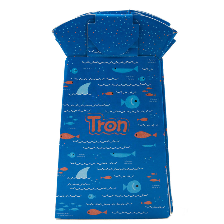 Lettino da viaggio Promedix, 125x65x74cm, blu, rotelle, copertura protettiva, PR-803B + Vasino usa e getta Tron fish 10pz