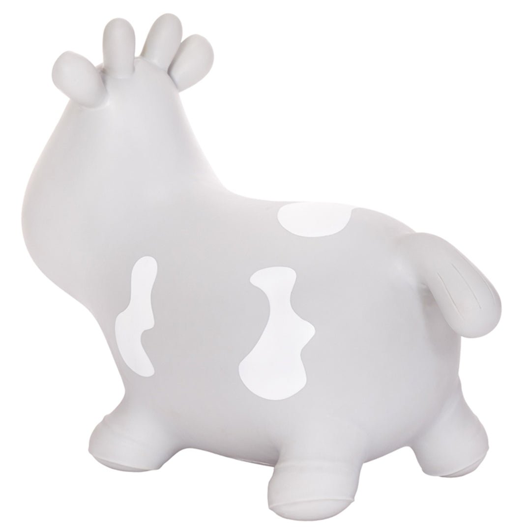 Hoppimals, Salterino di gomma grigio mucca + pompa T-TFF-NN140
