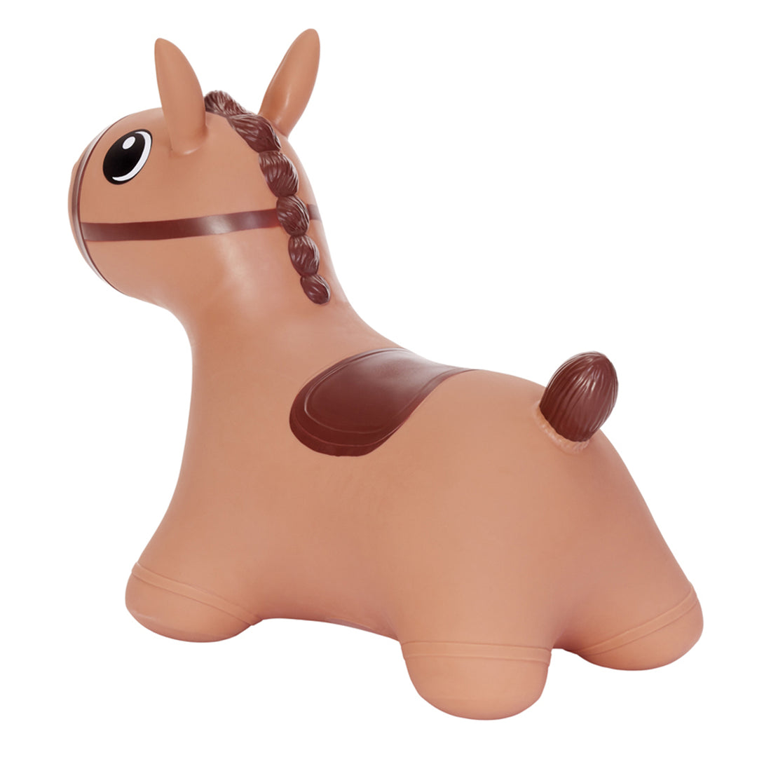 Hoppimals, Cavallino di gomma, marrone, pompa, T-TFF-NN186