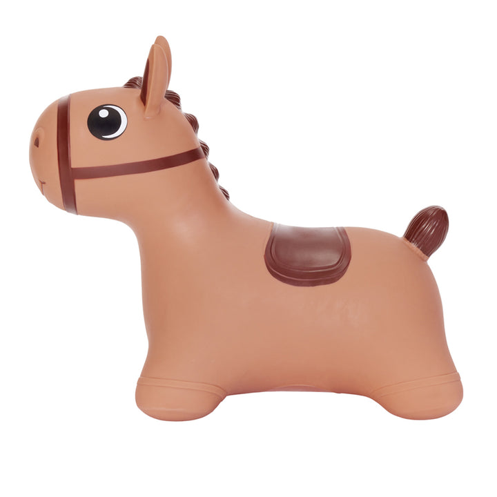 Hoppimals, Cavallino di gomma, marrone, pompa, T-TFF-NN186