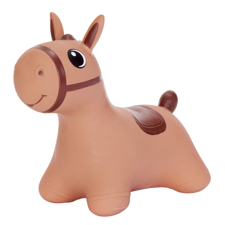 Hoppimals, Cavallino di gomma, marrone, pompa, T-TFF-NN186