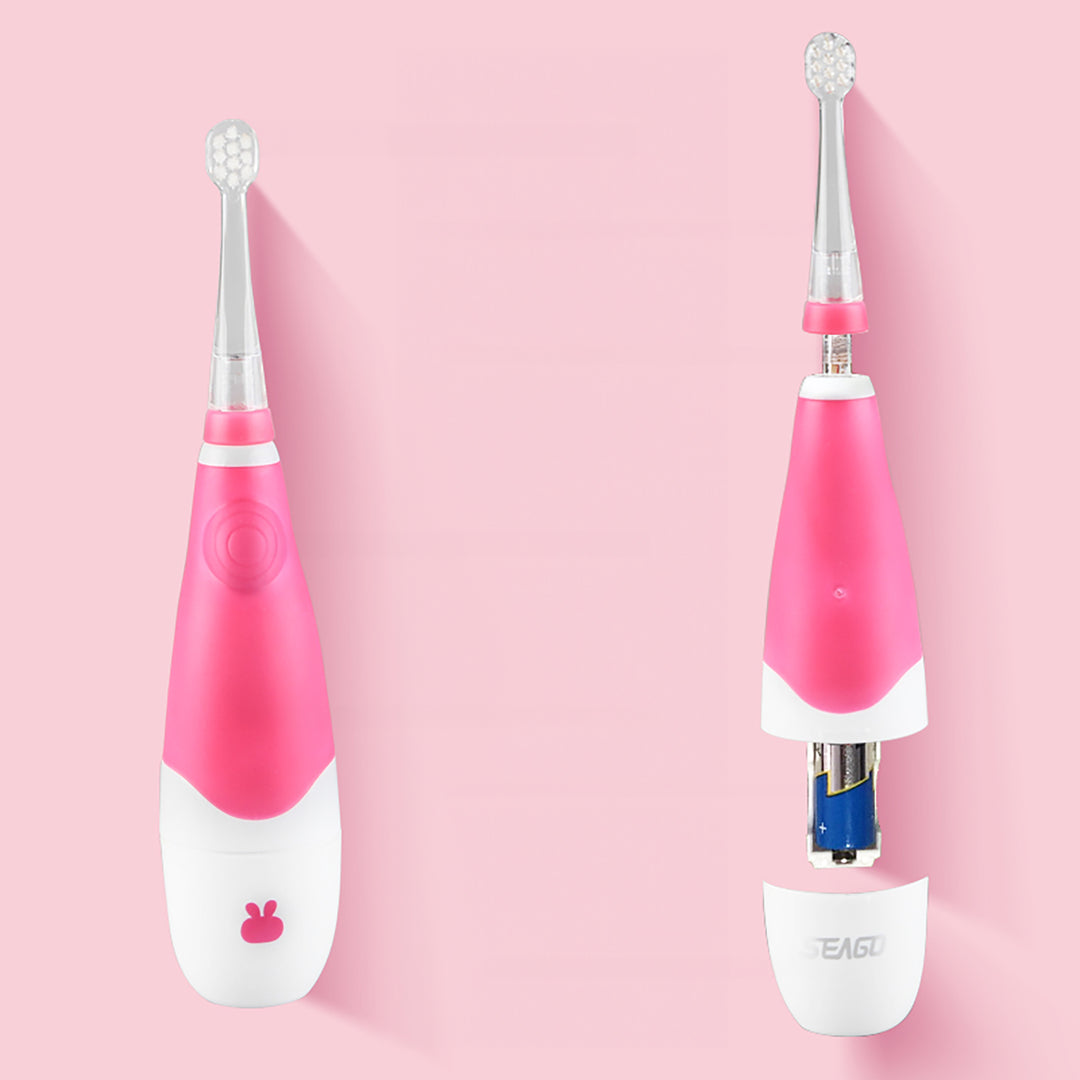 Spazzolino sonico per bambini SEAGO, rosa, 1xAA 1,5V (non incluso), 4 testine di ricambio , SG-902 Rosa