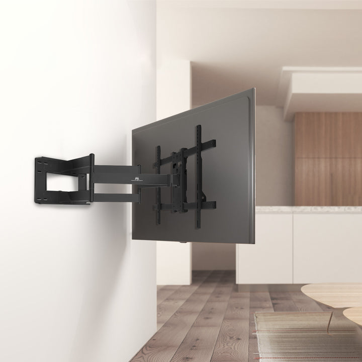 Supporto TV Maclean, VESA max 800x400, 37-85", 55 kg, braccio extra lungo regolabile max.915 mm, MC-986