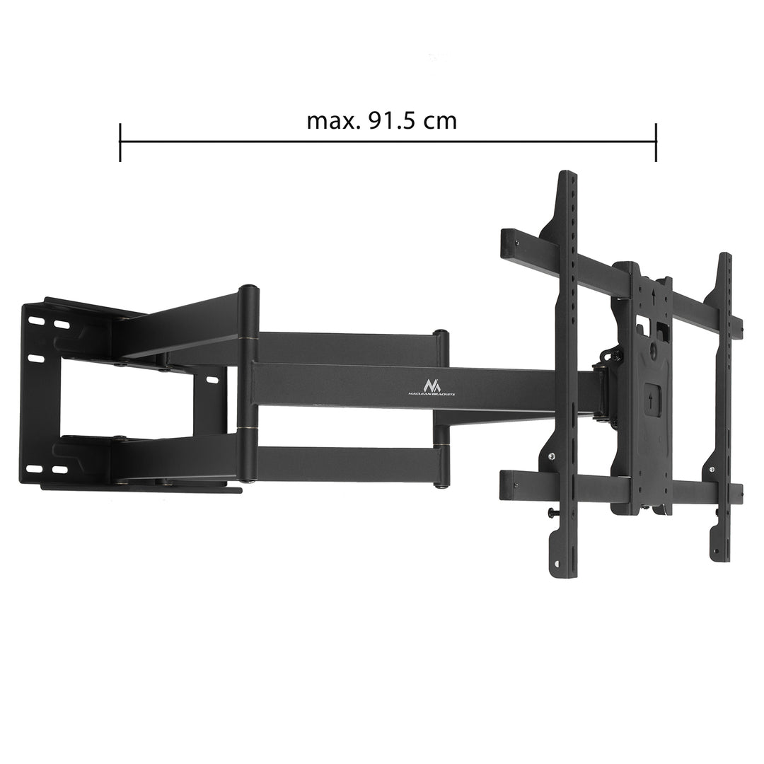 Supporto TV Maclean, VESA max 800x400, 37-85", 55 kg, braccio extra lungo regolabile max.915 mm, MC-986