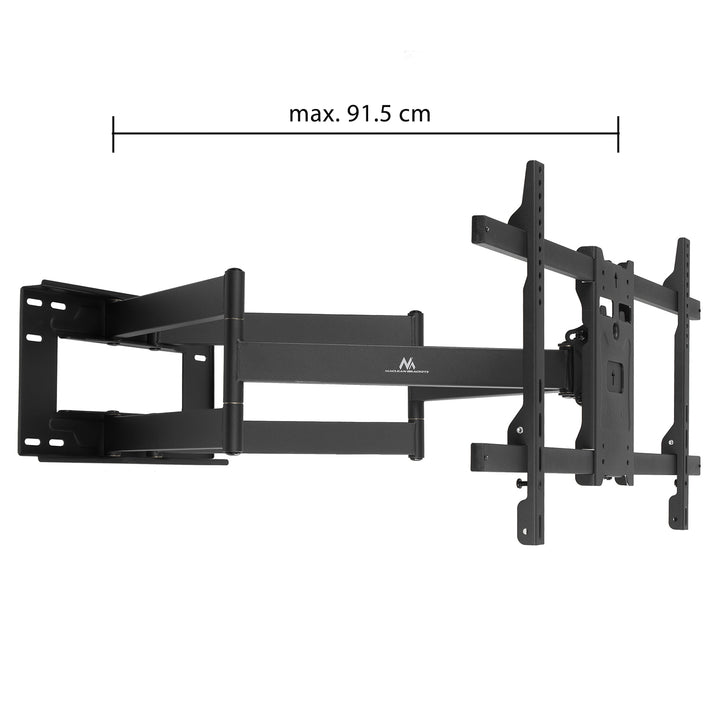 Supporto TV Maclean, VESA max 800x400, 37-85", 55 kg, braccio extra lungo regolabile max.915 mm, MC-986