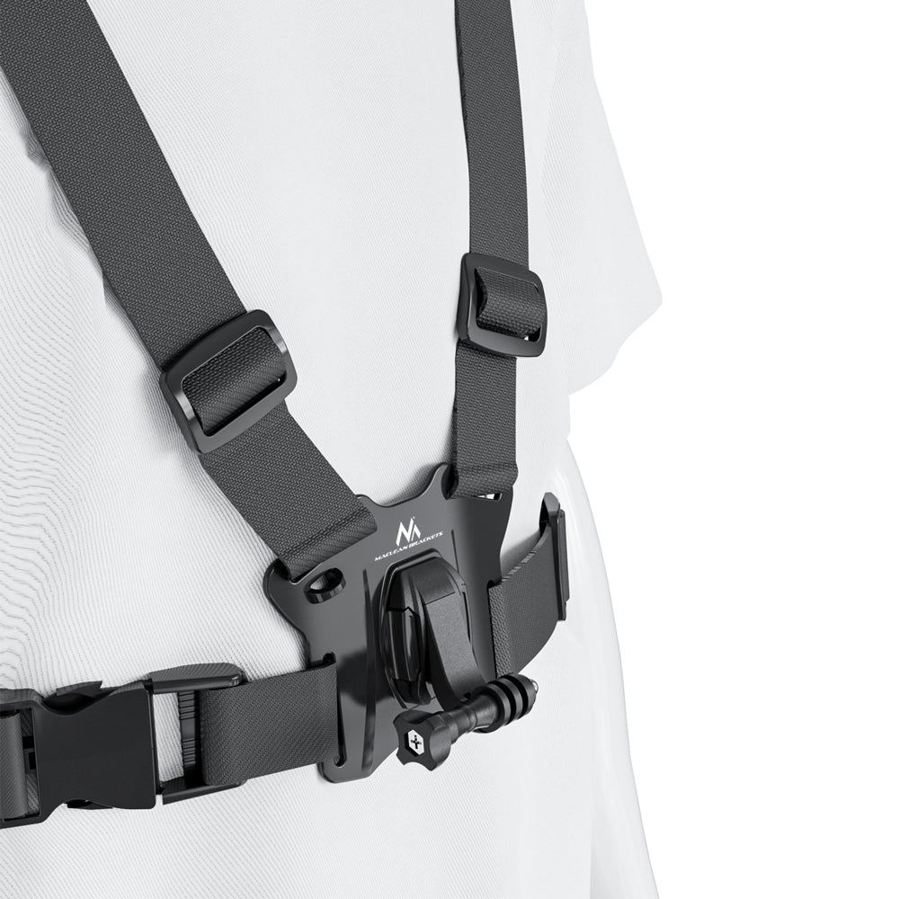 Imbracatura per telefono Maclean Sports, universale, per telefono, fotocamera, compatibile con GoPro e altre fotocamere, supporto girevole, MC-294