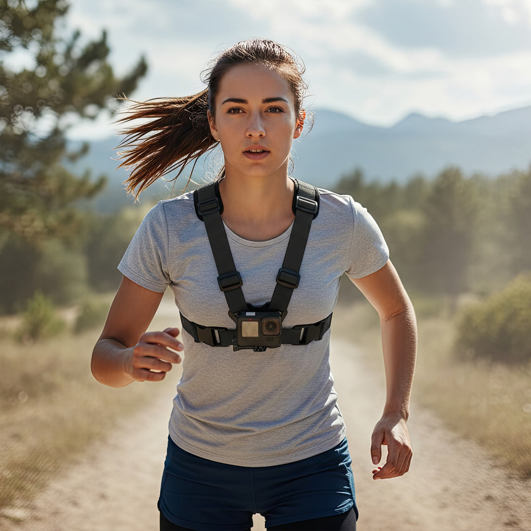 Imbracatura per telefono Maclean Sports, universale, per telefono, fotocamera, compatibile con GoPro e altre fotocamere, supporto girevole, MC-294