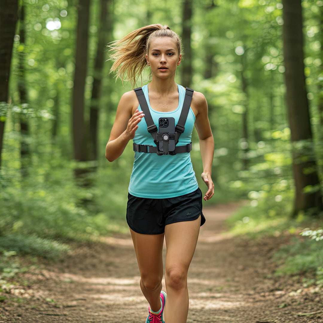 Imbracatura per telefono Maclean Sports, universale, per telefono, fotocamera, compatibile con GoPro e altre fotocamere, supporto girevole, MC-294