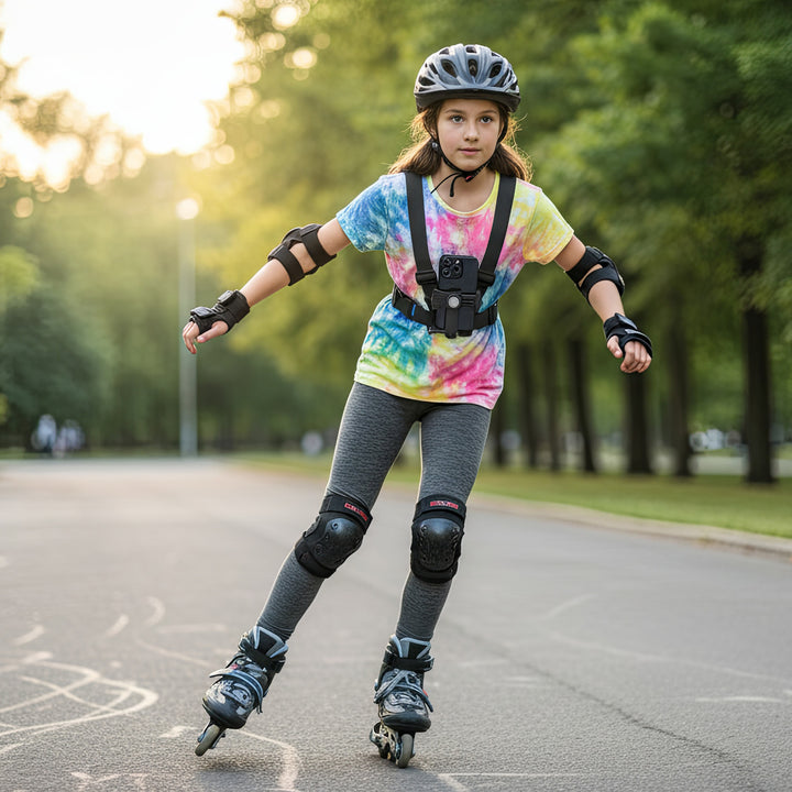 Imbracatura per telefono Maclean Sports, universale, per telefono, fotocamera, compatibile con GoPro e altre fotocamere, supporto girevole, MC-294