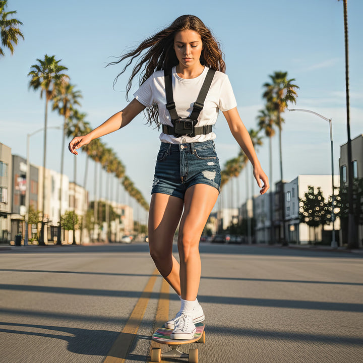 Imbracatura per telefono Maclean Sports, universale, per telefono, fotocamera, compatibile con GoPro e altre fotocamere, supporto girevole, MC-294