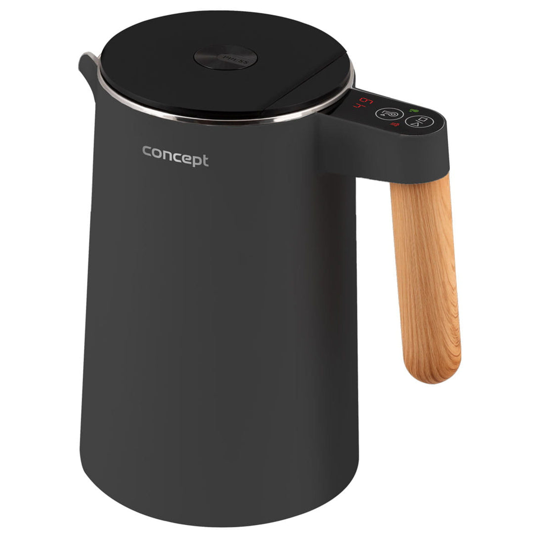 Bollitore elettrico da 1,5L con controllo della temperatura Concept RK3302 antracite con spina britannica