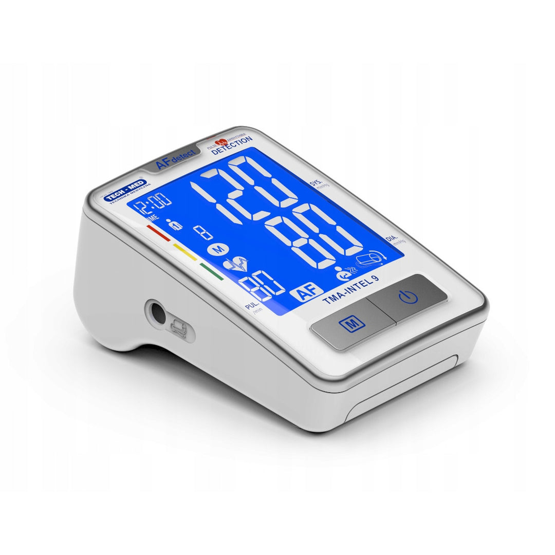 Misuratore di pressione Tech-Med, rilevamento della fibrillazione atriale, display LCD, TMA-INTEL 9