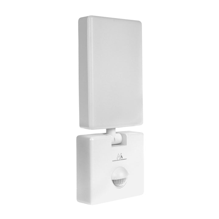 Maclean MCE516 W Lampada LED con sensore di movimento crepuscolare, colore bianco 10W IP65 800lm 4000K
