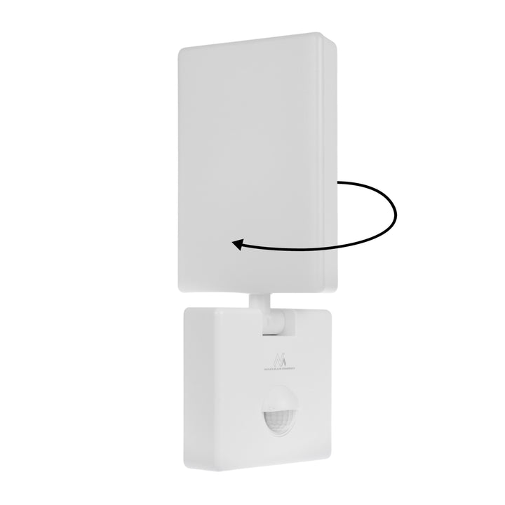 Maclean MCE516 W Lampada LED con sensore di movimento crepuscolare, colore bianco 10W IP65 800lm 4000K