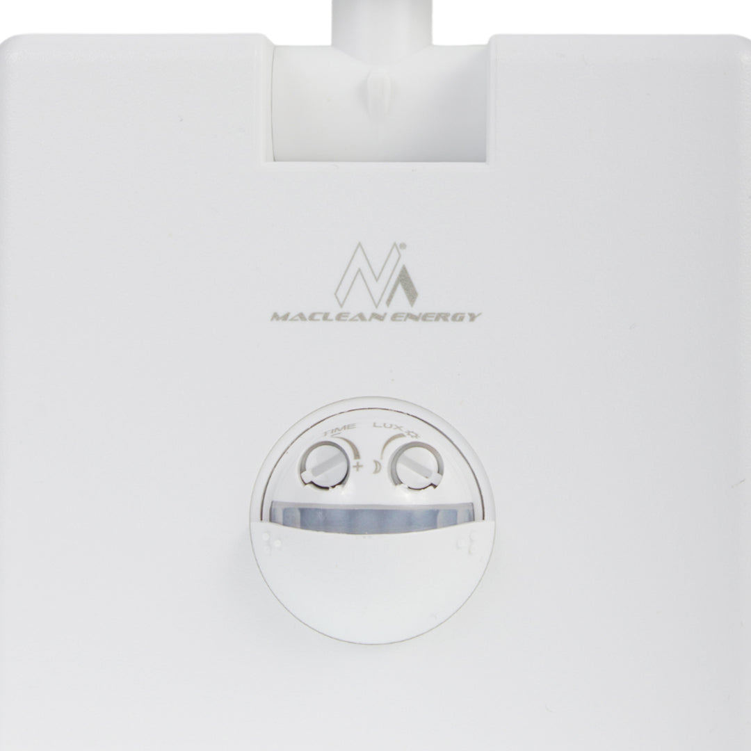 Maclean MCE516 W Lampada LED con sensore di movimento crepuscolare, colore bianco 10W IP65 800lm 4000K