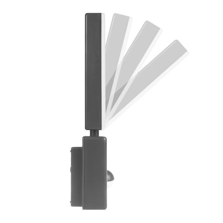 Maclean Lampada a LED con sensore movimento e crepuscolare 10W IP65 800lm 4000K, grigio. MCE516 GR