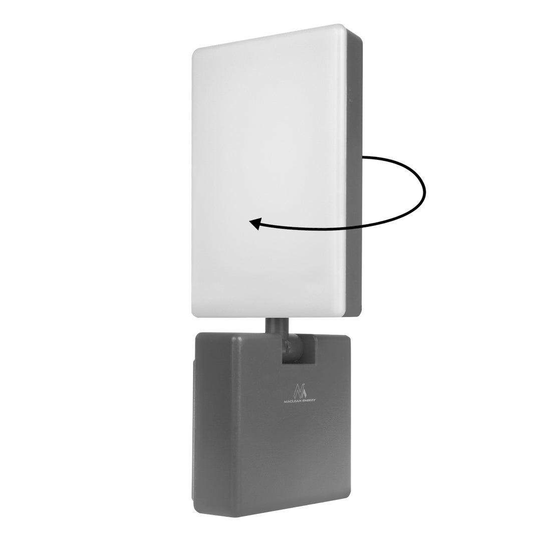 Maclean Lampada LED grigio 10W 700lm IP65 bianco neutro 4000K