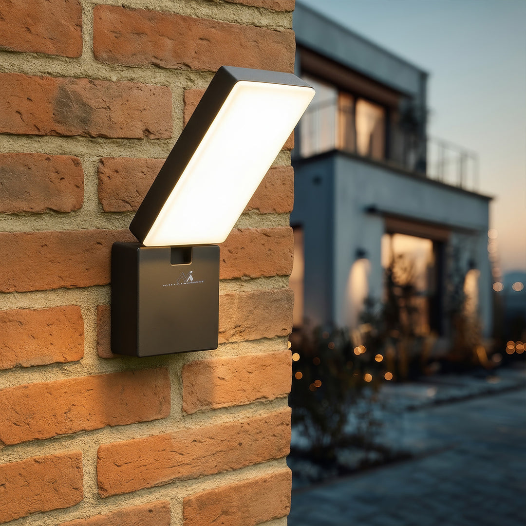Maclean Lampada LED grigio 10W 700lm IP65 bianco neutro 4000K