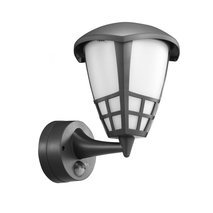 Maclean MCE518 GR Lampada  da parete con sensore di movimento 1xE27 grigio IP65 max 60W