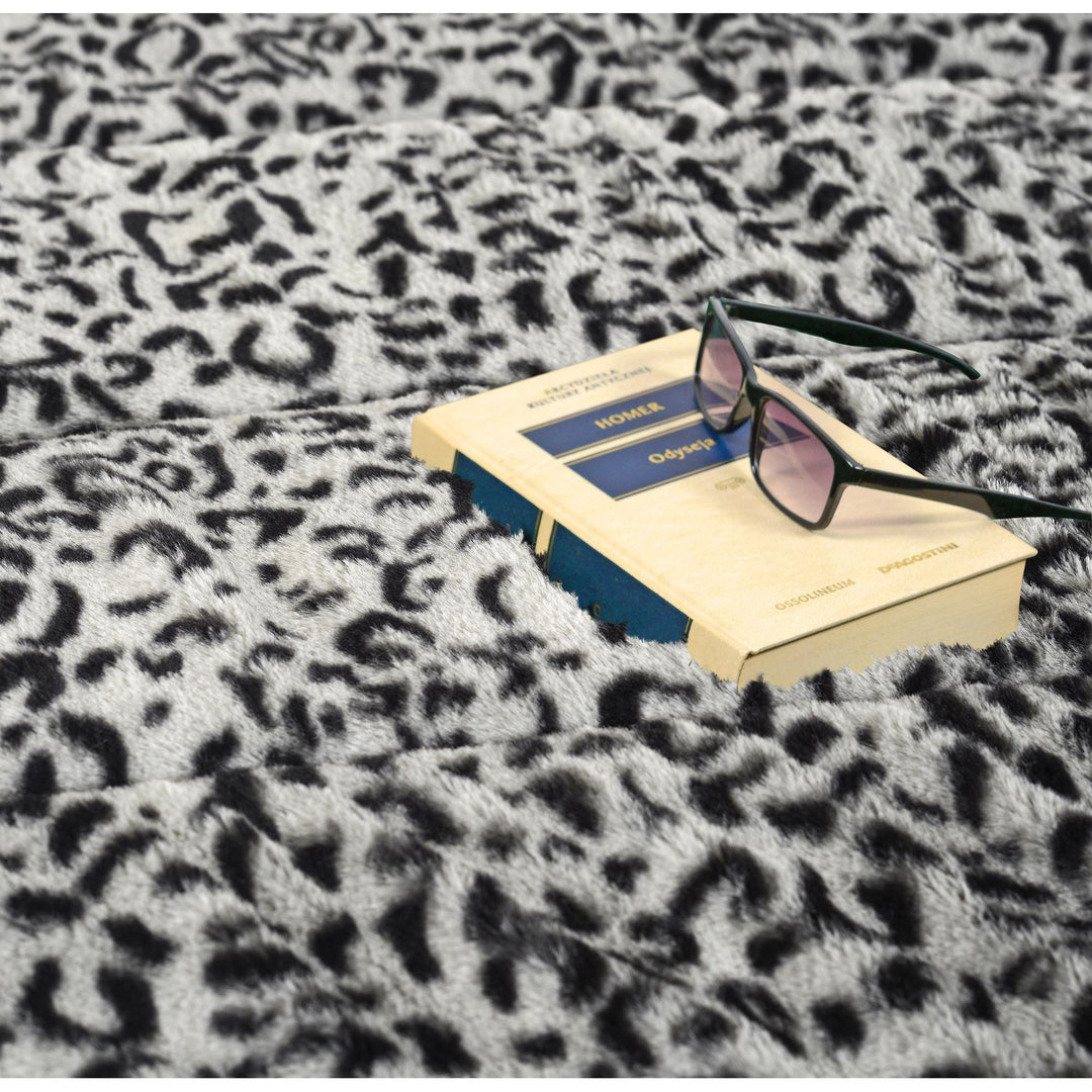 Tappeto Rabbit , finta pelliccia di coniglio, antiscivolo, 120 x 160 cm, motivo siberiano, DYWRAB120/160SYB