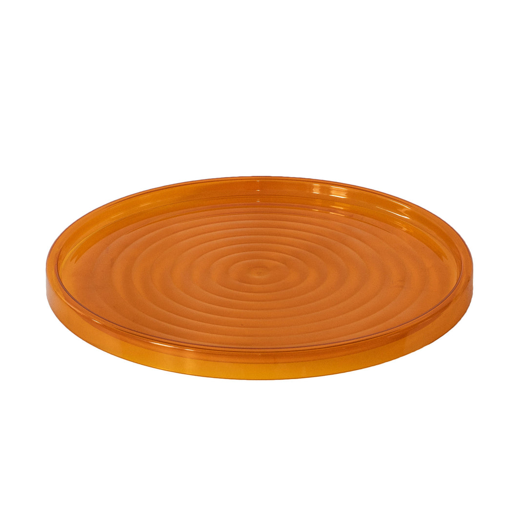 Tavolo Branq, rotondo, con cesto portaoggetti, miele, Zen 1850