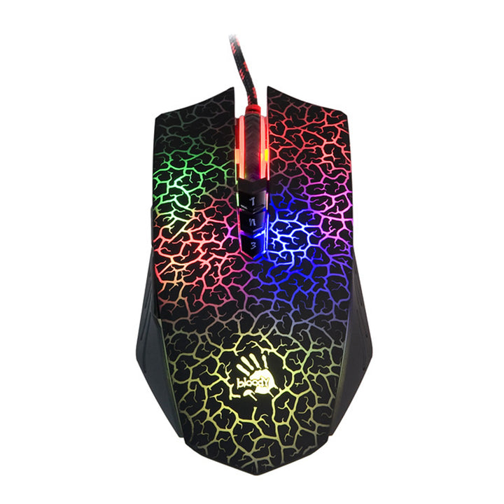 Mouse A4TECH BLOODY, 6200 DPI, 8 pulsanti, gioco, Blazing A70 attivato