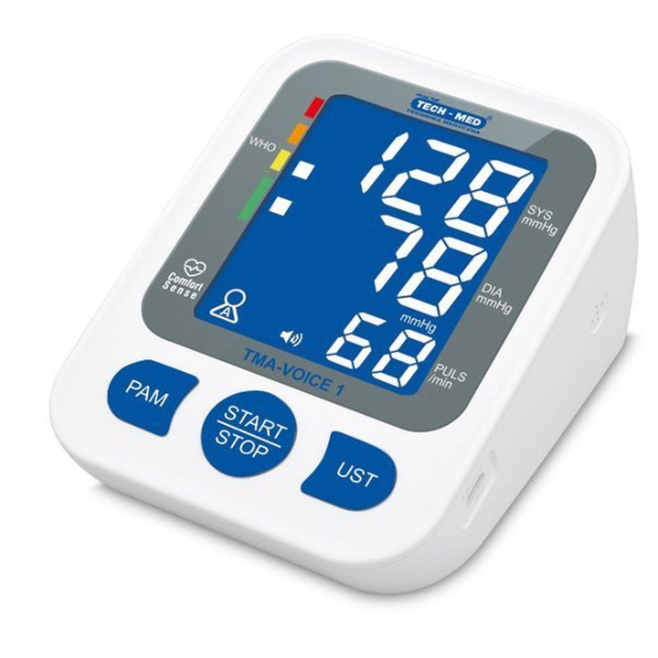 TECH-MED Misuratore di pressione digitale da braccio, funzione vocale, TMA-VOICE 1