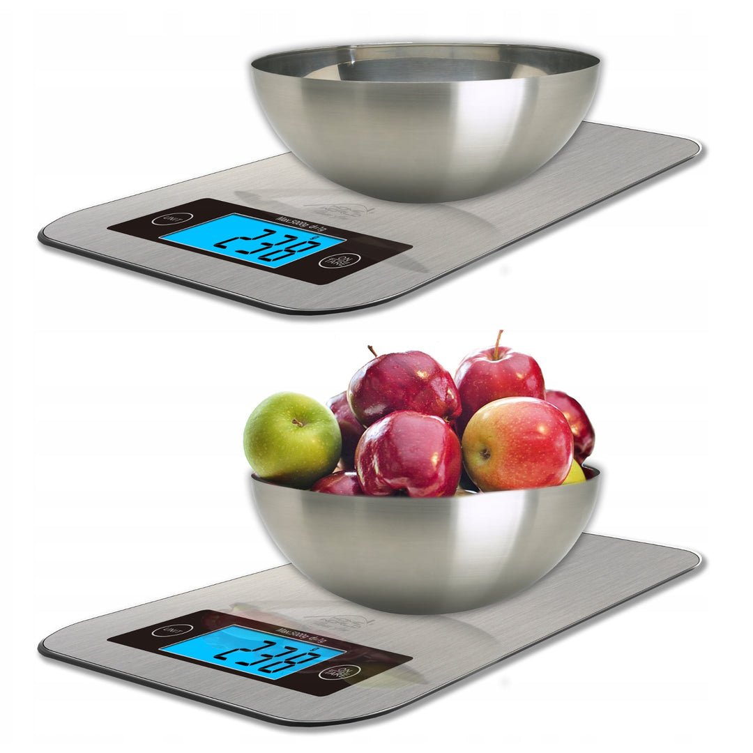 TECH-MED Bilancia da cucina, bilancia dietetica, Bluetooth, 5kg, HW-FIT022