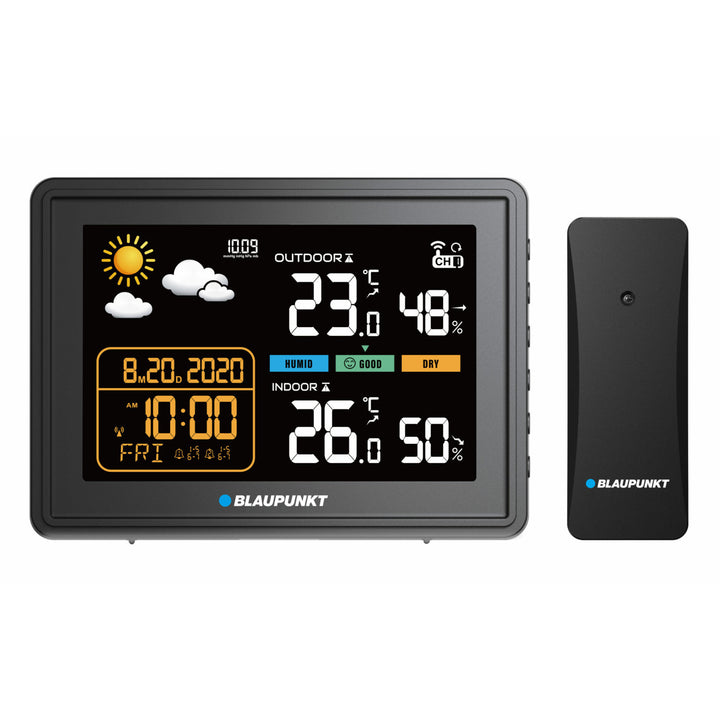 Stazione meteo Blaupunkt, igrometro, pressione, previsioni, WS30BK