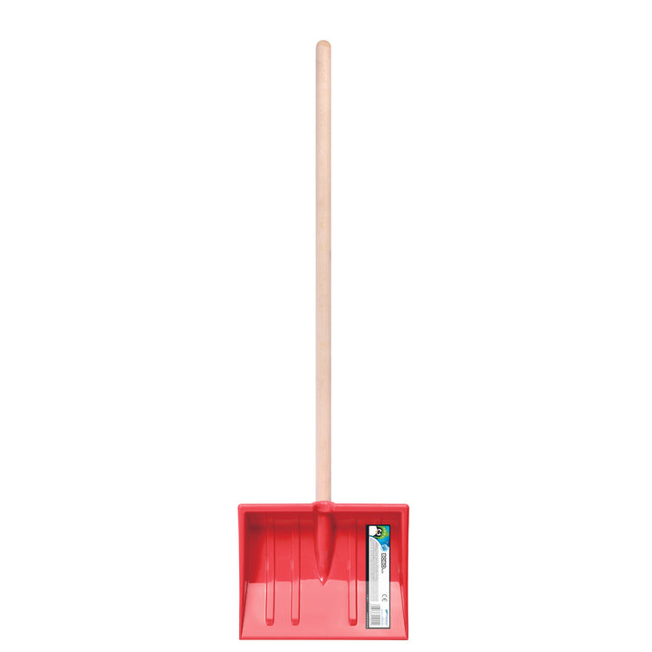 Pala da neve Prosperplast, per bambini, manico in legno, rosso, Bobo
