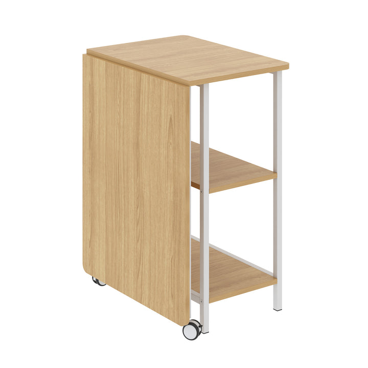 Maclean  MC-411 W Scrivania pieghevole loft max 150 kg dimensioni: 107x45x75cm, con piano, colore faggio chiaro