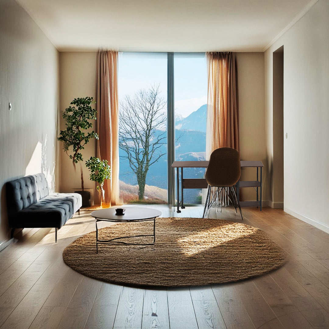 Maclean MC-411 W Scrivania pieghevole loft da 150 kg dimensioni: 107x45x75cm, con piano, colore noce scuro