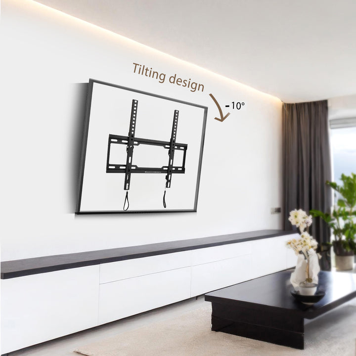 Supporto TV Maclean, max VESA 400x400, 32-70", 45 kg, regolazione dell'inclinazione +0°~-10°, MC-412