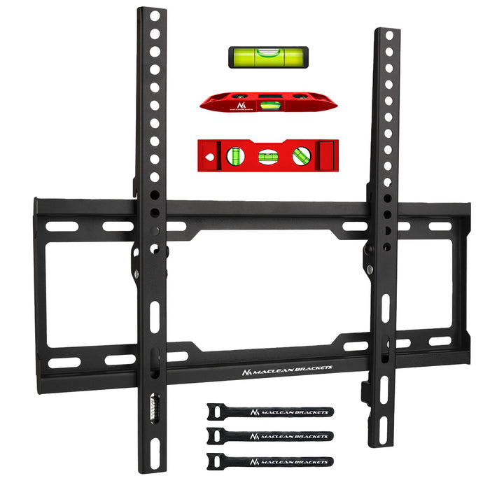 Supporto TV Maclean, max VESA 400x400, 32-70", 45 kg, regolazione dell'inclinazione +0°~-10°, MC-412