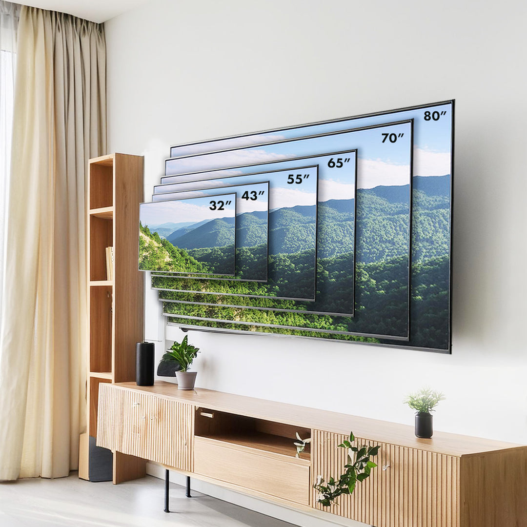 Supporto TV Maclean, max VESA 600x400, 32-80", 45 kg, regolazione dell'inclinazione +0°~-10°, MC-413