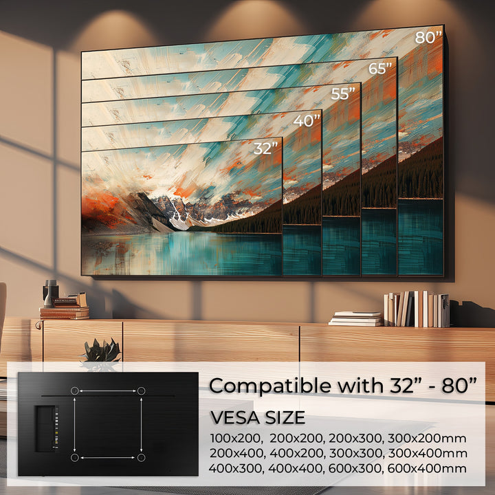 Supporto TV Maclean, max VESA 600x400, 32-80", 45 kg, regolazione dell'inclinazione +0°~-10°, MC-413