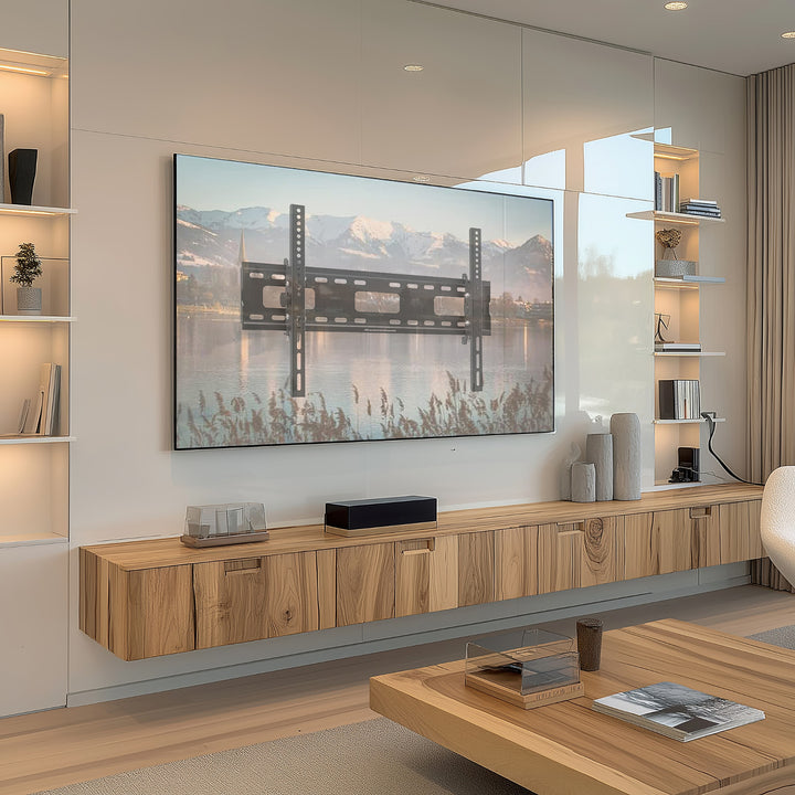 Supporto TV Maclean, max VESA 600x400, 32-90", 80kg, regolazione dell'inclinazione +15°~-15°, MC-421