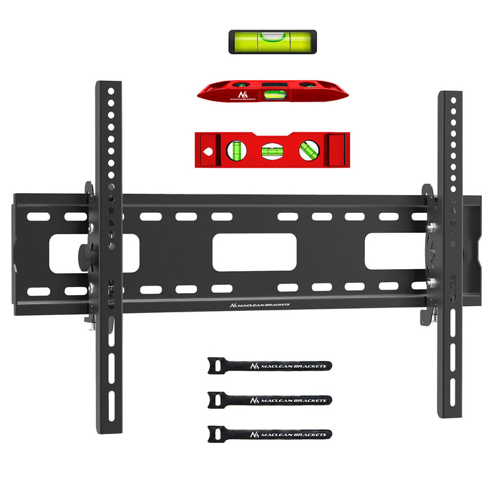 Supporto TV Maclean, max VESA 600x400, 32-90", 80kg, regolazione dell'inclinazione +15°~-15°, MC-421