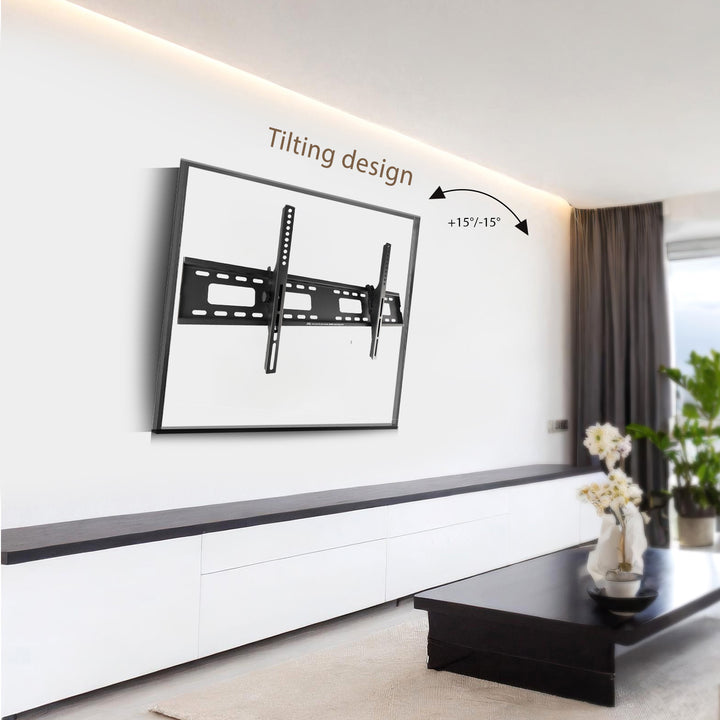 Supporto TV Maclean, VESA max 800x400, 43-100", 120 kg, regolazione dell'inclinazione +15°~-15°, MC-422