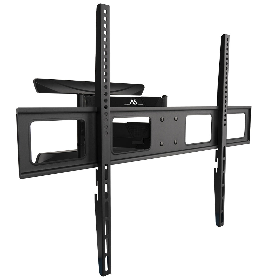 Supporto TV Maclean, VESA max 800x600, 43-100", 80 kg, regolazione angolo orizzontale e verticale, doppio braccio, 50-500 mm, nero, MC-423