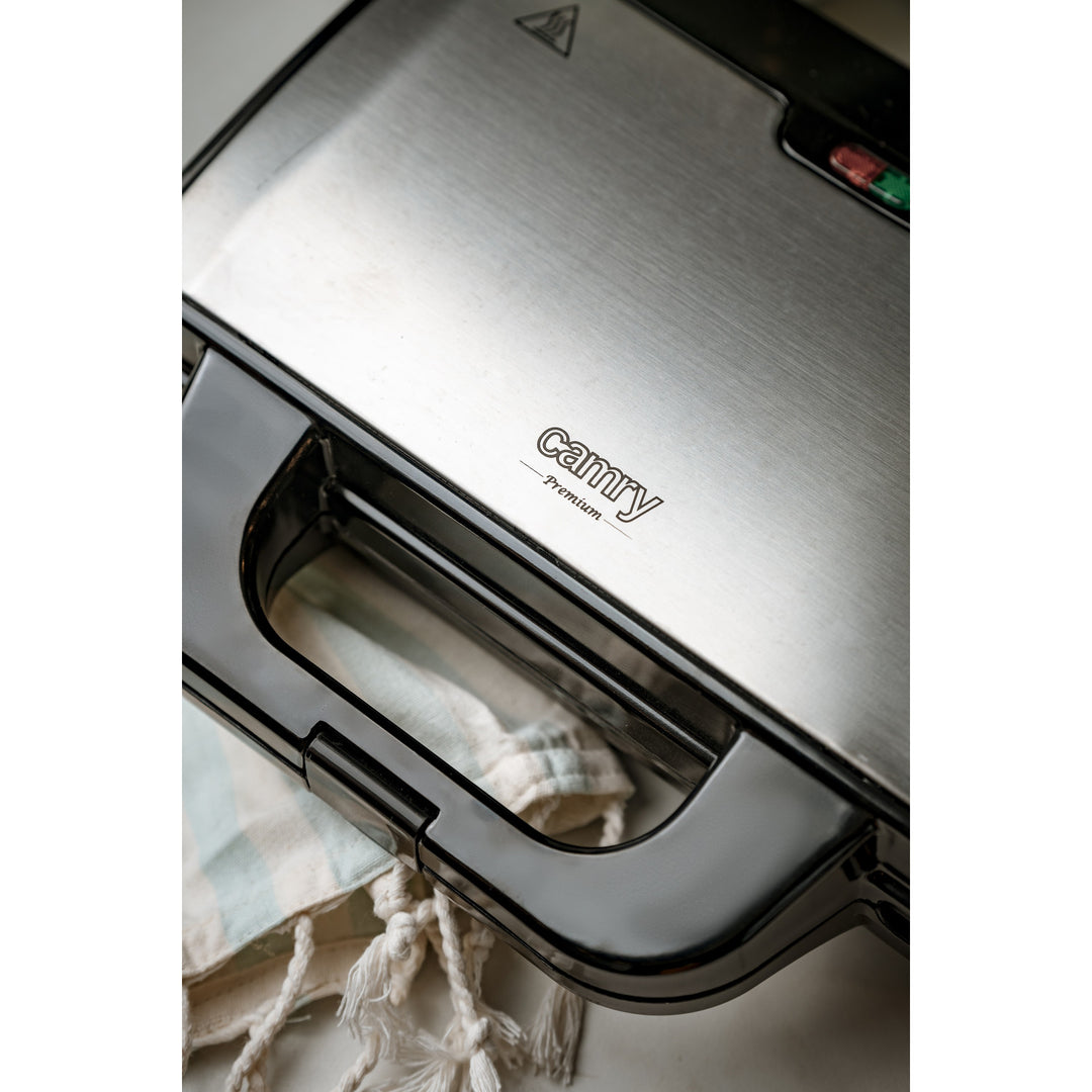 Tostapane Camry, per 2 panini, potenza massima 1300 W, rivestimento antiaderente, CR 3054