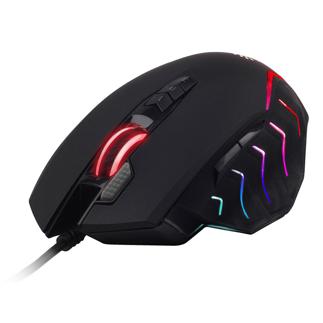 Mouse da gioco A4TECH, USB, 8000 DPI, guide in metallo, J95 RGB Pixart (Attivato)