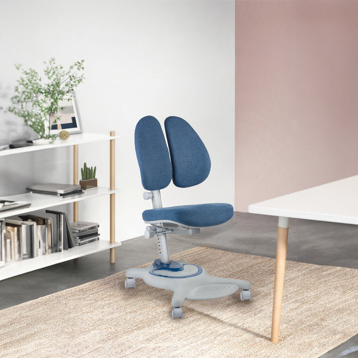 Sedia per bambini Ergo Office, poggiatesta regolabile, altezza regolabile, max 75 kg, ER-484N